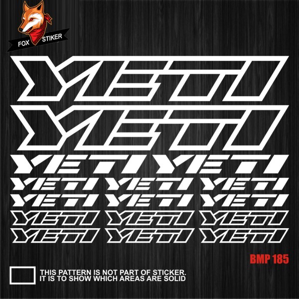 Bicycle Frame Decal Stickers   YETI-03